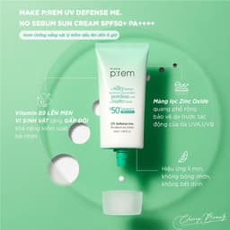 Kem Chống Nắng Vật Lý, Hoá Học Nâng tone, kiềm dầu Make P:rem SPF50+ PA++++ 50ml | Skin Lab 6