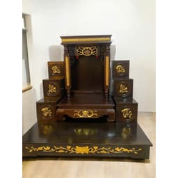 set ban 56 cột vuông đồng tiền RỒNG VIỆT,combo trọn bộ gấm xanh cho gia chủ mệnh thủy 8