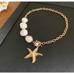 Vòng Cổ Ngôi Sao Phong Cách Retro Vintage - Quà Tặng Vibe Ocean Charm, Có Sẵn, Phong Cách Hàn Quốc, Thanh Lịch 5