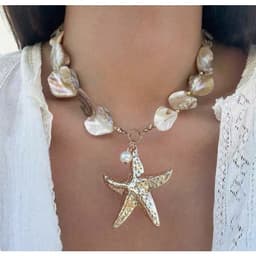 [Sẵn] Vòng Cổ Dây Chuyền Vỏ Sò Sao Biển Ocean Charm Phong Cách Boho - Phụ Kiện Trang Sức Dây Chuyền 3