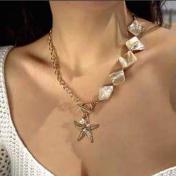 [Sẵn] Vòng Cổ Bohemian Sao Biển Y2K Ocean Charm - Phụ Kiện Trang Sức Dây Chuyền Đi Biển 1