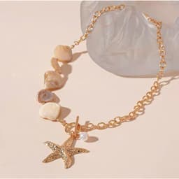 [Sẵn] Vòng Cổ Bohemian Sao Biển Y2K Ocean Charm - Phụ Kiện Trang Sức Dây Chuyền Đi Biển 6