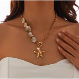 [Sẵn] Vòng Cổ Bohemian Sao Biển Y2K Ocean Charm - Phụ Kiện Trang Sức Dây Chuyền Đi Biển 4