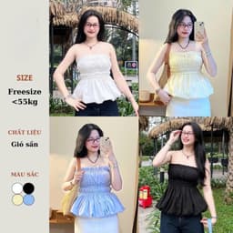 Áo cúp ngực pelum dáng bí chất gió sần OLD SCHOOL, đi biển , đi chơi phong cách mẫu mới 2025 m6021 4