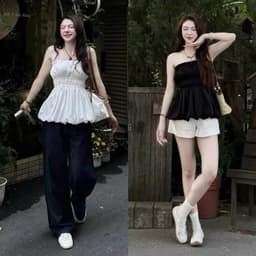 Áo cúp ngực pelum dáng bí chất gió sần OLD SCHOOL, đi biển , đi chơi phong cách mẫu mới 2025 m6021 3