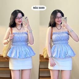 Áo cúp ngực pelum dáng bí chất gió sần OLD SCHOOL, đi biển , đi chơi phong cách mẫu mới 2025 m6021 5