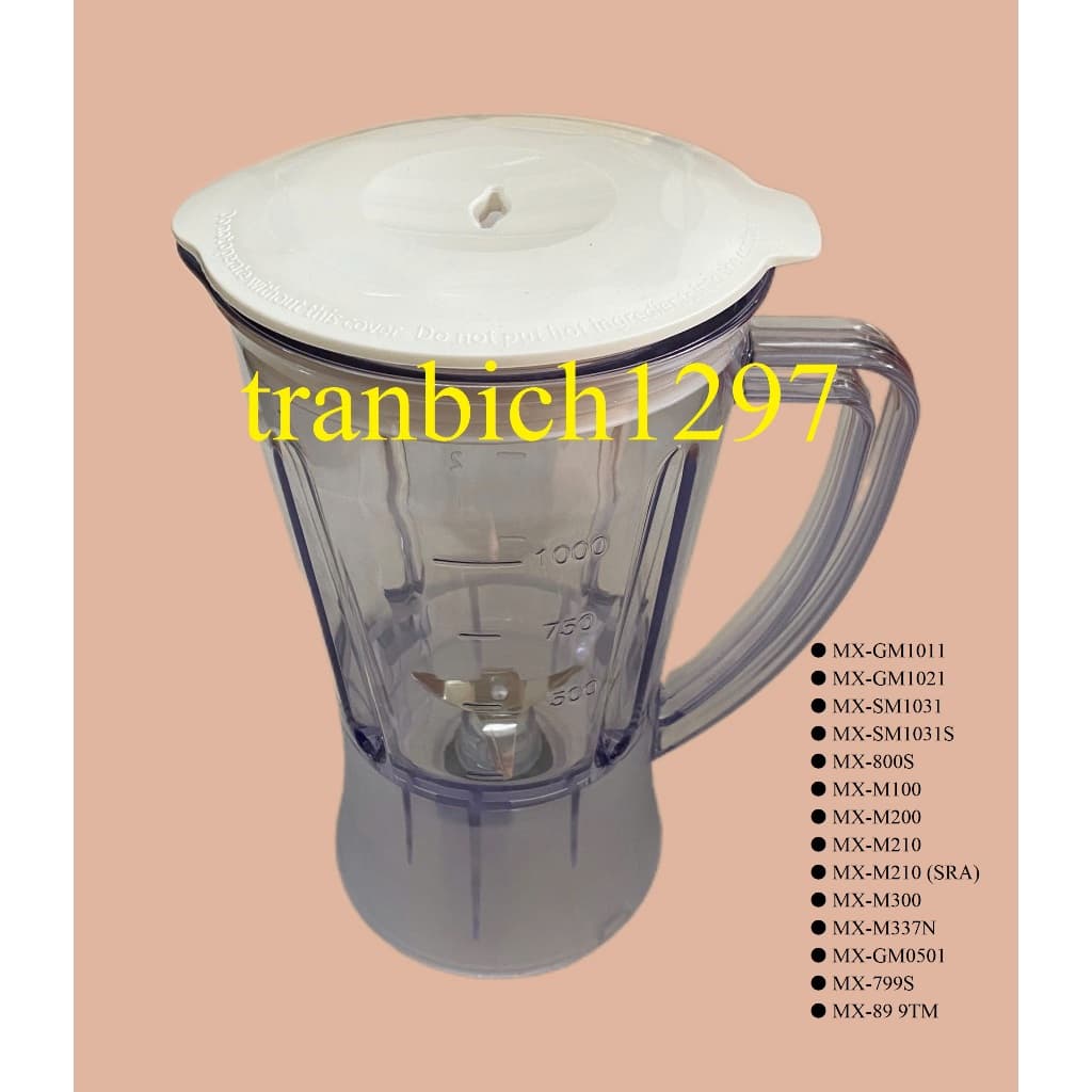 Cối xay sinh tố LK đa năng  MX-GM1011 MX-GM1021 MX-SM1031 MX-SM1031S MX-800S MX-M100 MX-M200 MX-M210