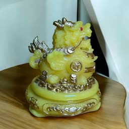 {RV} Cặp cóc tỳ đá xanh lá mini RỒNG VIỆT, cặp thiềm thừ đá đúc đài loan cao cấp 8