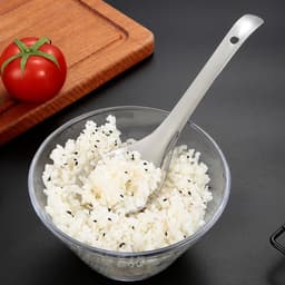 Muỗng múc canh inox, Muôi múc thức ăn có móc treo tiện lợi 6