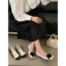 Giày Búp Bê đế bệt Nữ 𝙔𝙐𝙇𝙄𝙉𝘼 Phối Hoa và Nơ Xinh Đế Mềm Êm, Dễ Đi, Phối Đồ Sang Trọng - C72 8