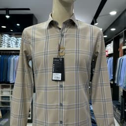 Áo sơ mi nam Owen màu xanh họa tiết chìm slim fit vạt bầu vải sợi sồi AS260725D 3