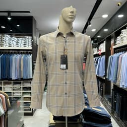 Áo sơ mi nam Owen màu xanh họa tiết chìm slim fit vạt bầu vải sợi sồi AS260725D 6