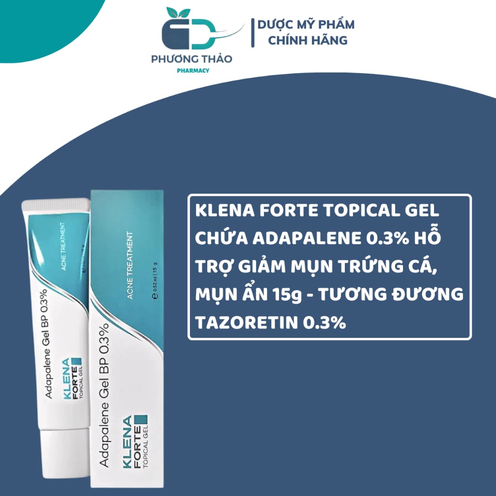 Kem dưỡng ẩm giảm mụn ẩn Klena Forte 0.3 15g - Phương Thảo Pharmacy