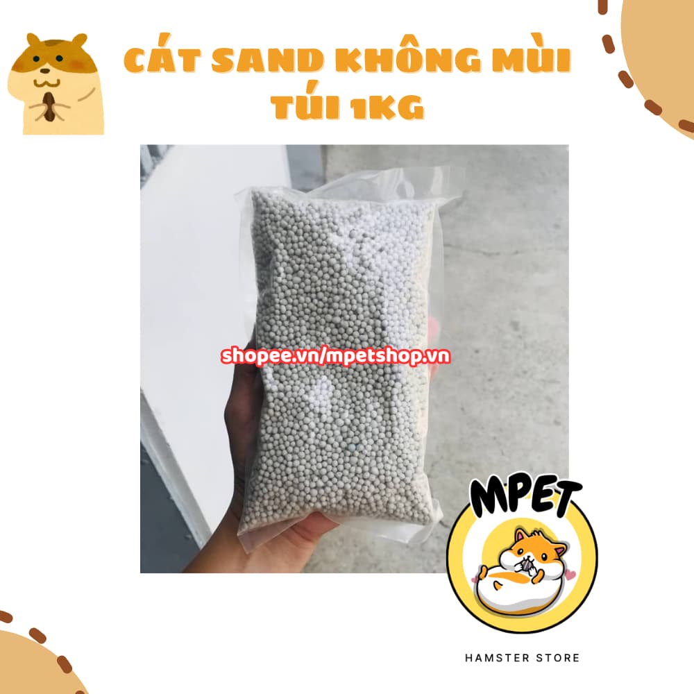 Cát sand thơm 1kg lót chuồng hamster -  Siêu Hút Mùi & Khử Khuẩn, An toàn cho thú cưng