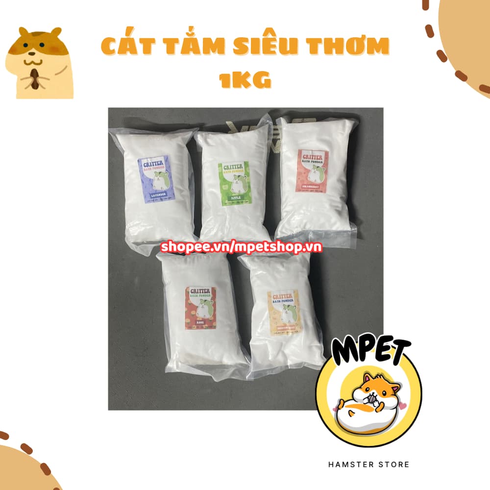 Cát tắm siêu thơm cho hamster [1kg]