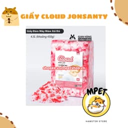 Giấy Cloud Jonsanty Lót Chuồng Hamster 450gr - Êm Ái, Hút Ẩm, Không bụi 3