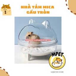 Nhà tắm mica tai gấu tròn trong suốt 2