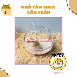 Nhà tắm mica tai gấu tròn trong suốt 3