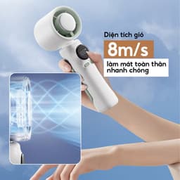QUẠT CẦM TAY SÒ LẠNH SS-026 199 CẤP ĐỘ GIÓ PIN TRÂU 7000MAH CÔNG NGHỆ LÀM MÁT TURBO 3