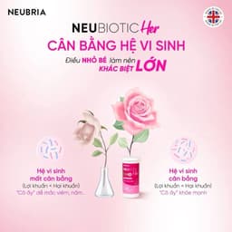 (Date 2/2027 ) (Chính hãng) Men vi sinh Neubria cho phụ nữ NEUBIOTIC HER lọ 30 viên 2