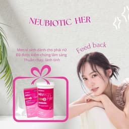 (Date 2/2027 ) (Chính hãng) Men vi sinh Neubria cho phụ nữ NEUBIOTIC HER lọ 30 viên 4