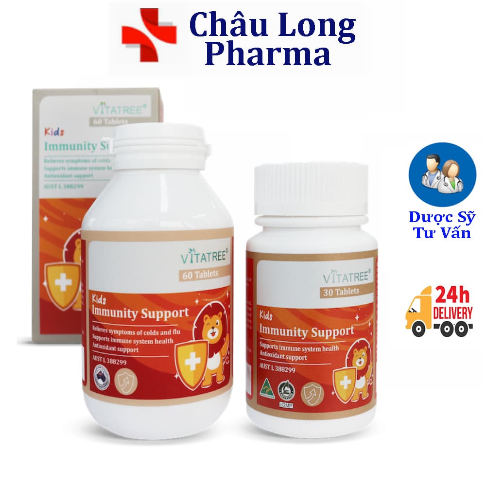 Vitatree Kids Immunity Support – Viên nhai tăng đề kháng cho trẻ