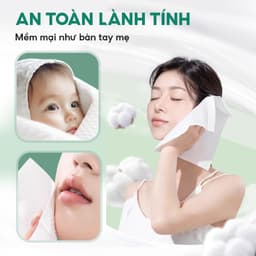 Khăn mặt khô đa năng TopGia Sắc Việt 200 tờ rút, mềm mịn, thấm hút, an toàn, tặng móc treo tường 2