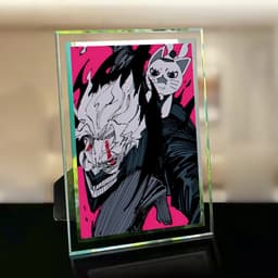 (Kèm ảnh) Khung kính in hình DANDADAN quà tặng anime chibi trang trí để bàn 2 size 4