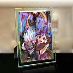 (Kèm ảnh) Khung kính in hình DANDADAN quà tặng anime chibi trang trí để bàn 2 size 3