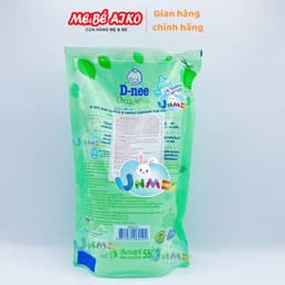 (Mẫu Mới) Nước Rửa Bình Sữa Organic D-nee, Dnee Rửa Cả Đồ Chơi, Rau Củ Quả, An Toàn Cho Bé Tui 550ml 2