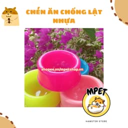 Chén nhựa đựng thức ăn cho hamster chống lật 1