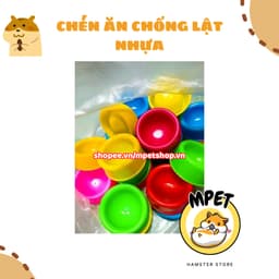 Chén nhựa đựng thức ăn cho hamster chống lật 2