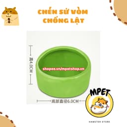 Chén sứ chống lật cho hamster 3