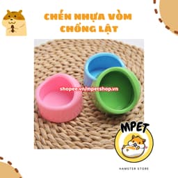 Chén nhựa chống lật cho hamster 2