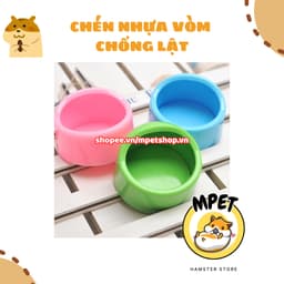 Chén nhựa chống lật cho hamster 1