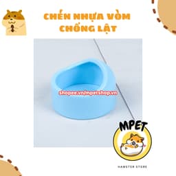 Chén nhựa chống lật cho hamster 3