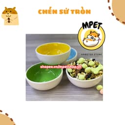 Chén Sứ Tròn Cho Hamster – Chống Lật 2