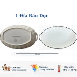 Bộ bát đĩa chén đĩa đẹp sét 21 chi tiết hoa văn hoạ tiết trắng viền đen cao cấp tặng 2M khăn lau xơ mướp và 5 đôi đũa 6