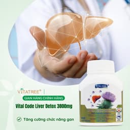 Viên uống bổ gan Vital Code Liver Detox 38000mg của Vitatree hộp 100 viên – Hỗ trợ chức năng gan 3
