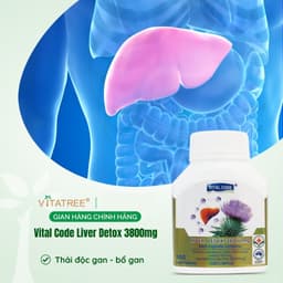 Viên uống bổ gan Vital Code Liver Detox 38000mg của Vitatree hộp 100 viên – Hỗ trợ chức năng gan 2