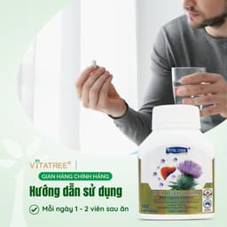 Viên uống bổ gan Vital Code Liver Detox 38000mg của Vitatree hộp 100 viên – Hỗ trợ chức năng gan 4