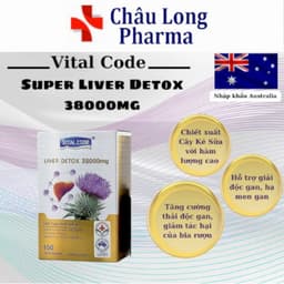 Viên uống bổ gan Vital Code Liver Detox 38000mg của Vitatree hộp 100 viên – Hỗ trợ chức năng gan 5