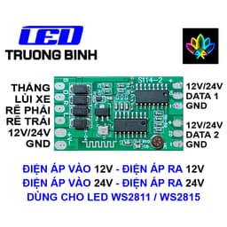 DMX006 ĐIỀU KHIỂN DEMI XI NHAN FULL MÀU CHO XE OTO XE MOTO 2 CỔNG HỖ TRỢ WS2811 WS2815 2