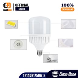 Bóng đèn LED BULB trụ 50W ánh sáng trắng Rạng Đông chính hãng bảo hành 2 năm đổi mới 5