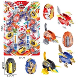 Vỉ 18 quả trứng khủng long biến hình Đồ chơi quả trứng Robot độc đáo 4