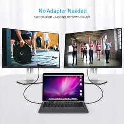 Cáp chuyển đổi Type-C sang HDMI dài 1.8m, độ phân giải 4K, thiết kế hợp kim nhôm 5