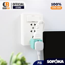 Ổ chia điện chuyển 3 chấu sang 2 chấu P15 SOPOKA chịu nhiệt chống quá tải 4