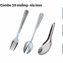 bộ 10 muỗng- nĩa inox không han rỉ 2