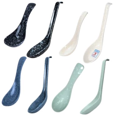 Muỗng ( thìa) cơm vân đá, súp, chè,  nhựa Melamine 2 size lớn nhỏ No25 No32