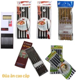 combo 10 đôi đũa cao cấp- đũa dành cho gia đình- quán ăn 1
